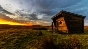 cabin in remote location