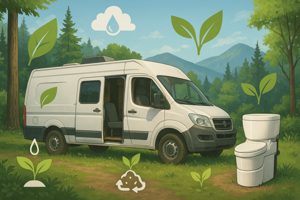 A graphic Image of an RV | Composting Toilet for RV
