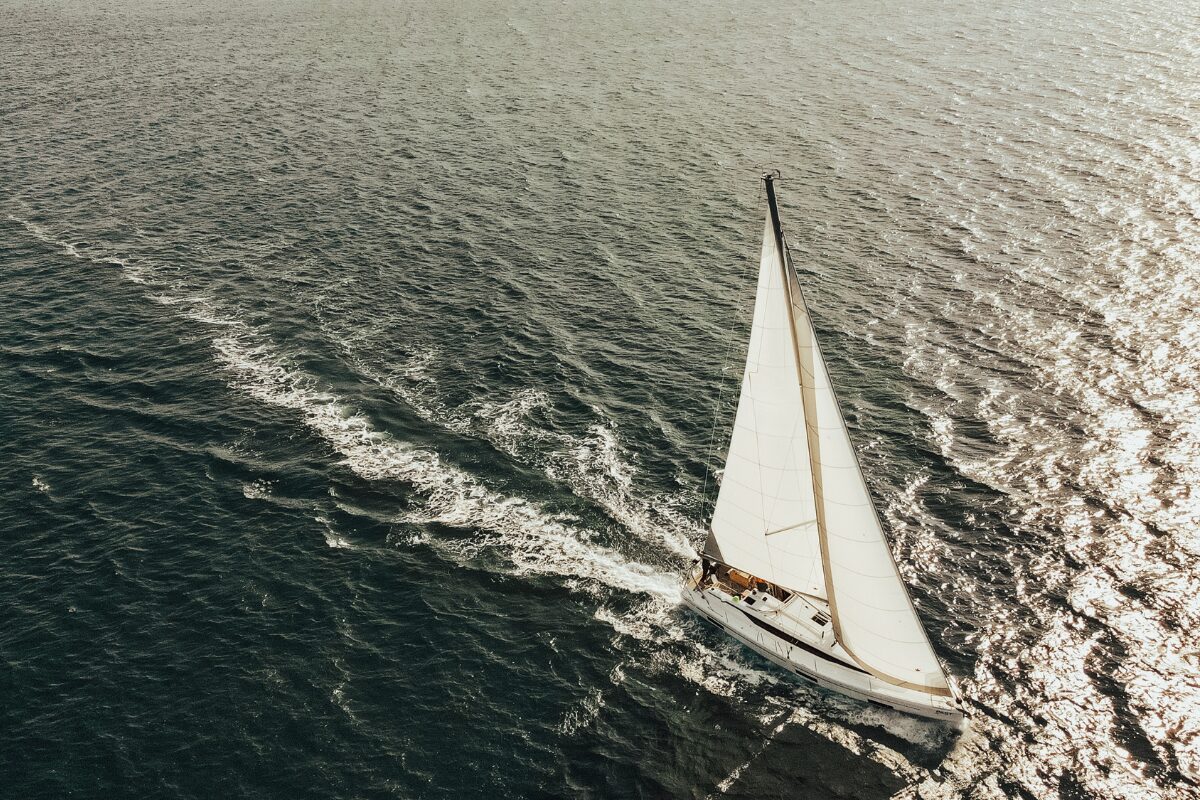 a sailboat on the water.