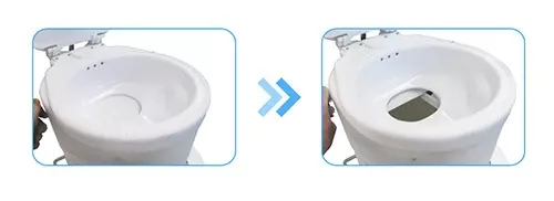 Airhead Composting Toilet bowl