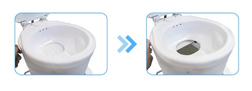 toiletbowl composting toilet